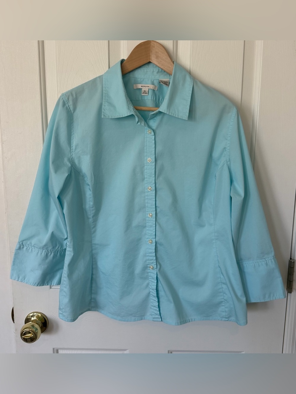 Merona Light Blue Casual Button-Down Shirt